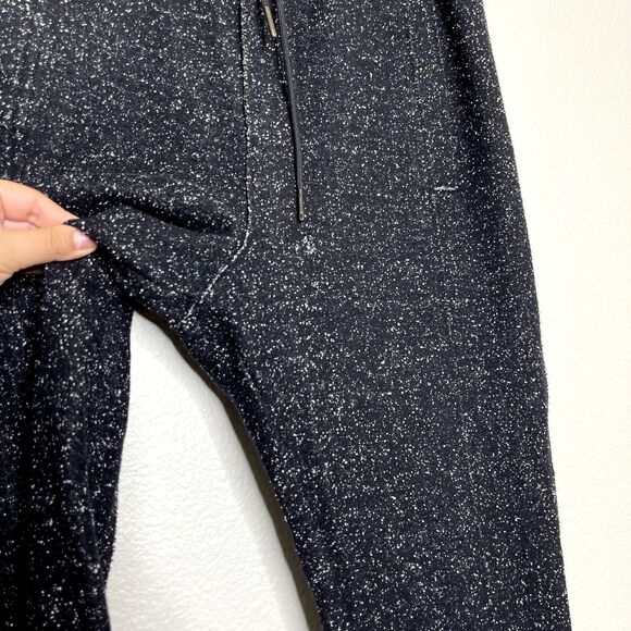 T Alexander Wang Sweatpants XS Black Speckled Wool Blend Cropped Jogger Casual - Picture 7 of 11